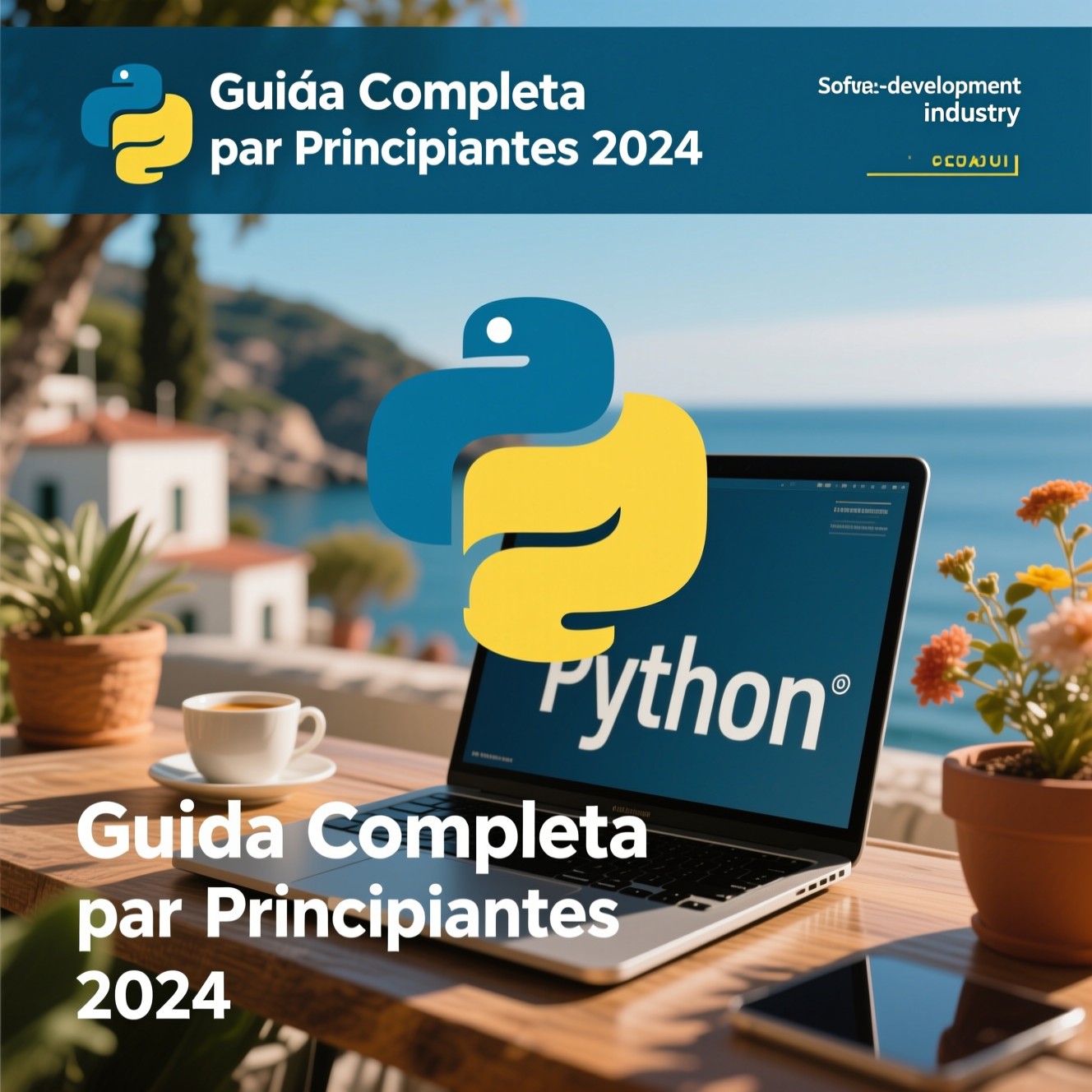 Programador trabajando con Python